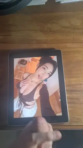 exploded onto Janet's tits.