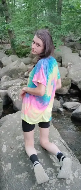 [23 F] A little panty peel on my nature hike today ☺️