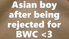 Brown asian sissy boy surrenders to bwc after being rejected
