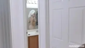 Mom Asks Her Son To Shave Her Pussy