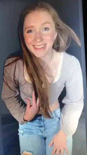 This redhead drained by balls