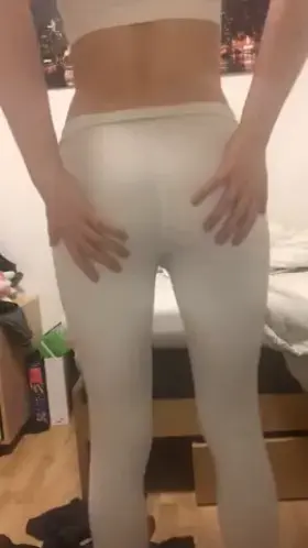 Striptease with my little white thong