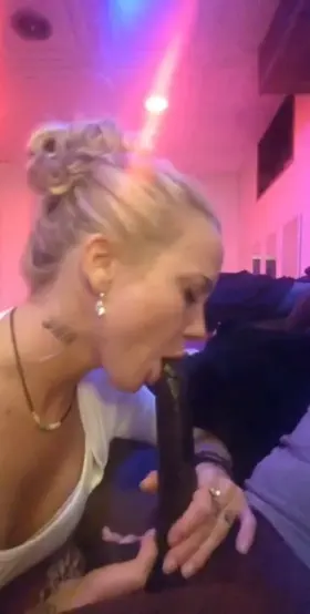 She wanted to suck on some bbc after the club