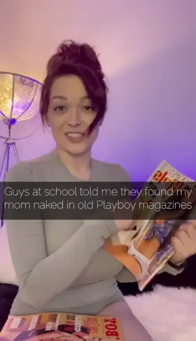 [M/S] Mom Shows Me Her Old Playboy Centerfolds