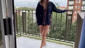 Flashing off a hotel balcony on a very busy street was so arousing that I am determined to get him to fuck me on here tonight ;) [F]