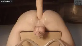 Chastity student reaches anal prostate orgasm. - INSTITUTION X