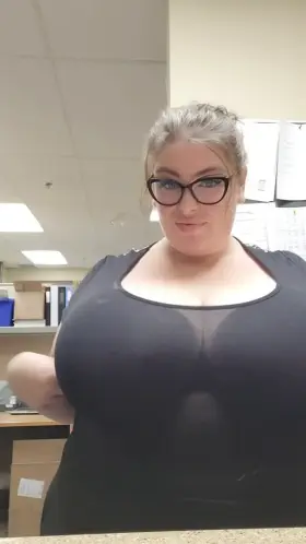 Teasing my coworkers with my see through dress today 😇