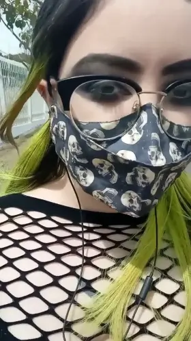 Just imagine how much fun it would be to date a goth exhibitionist