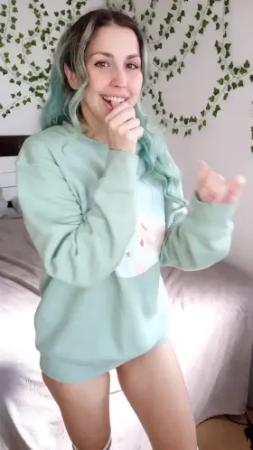 Wanna peek under my sweater?