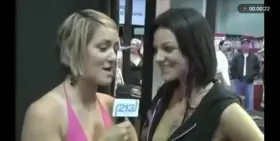 Lucky interviewer gets to spank that ass