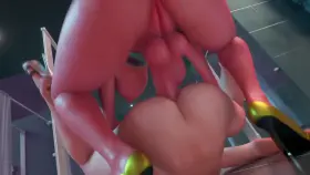 3D Anal Animation Futa - Big Tits Blonde want in Ass