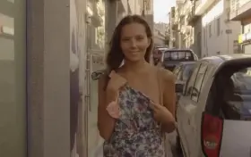 Flashing Her Cute Boob and Pussy