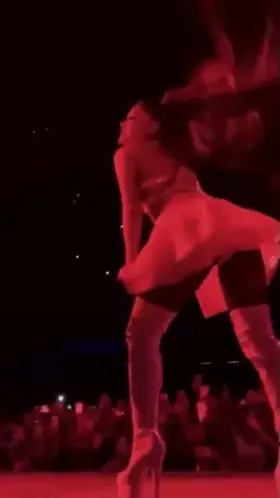 Shaking her ass upskirt