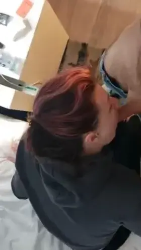 I love hearing Daddy tell me I'm a good girl when I gag on his cock [OC]