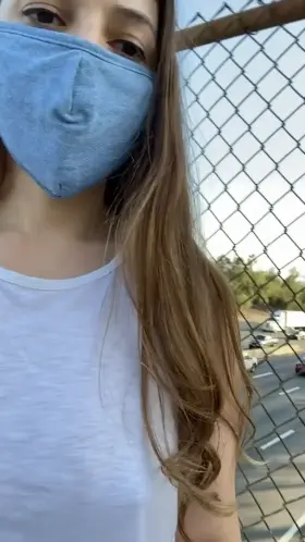 Shy about flashing my tits and pussy on a freeway over pass 🙈