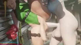 Futa Juri and Cammy (Pixel-Perry) [Street Fighter]