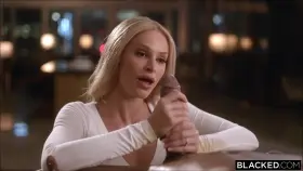 Emma is hypnotized by GIANT cock and makes him cum all over her face