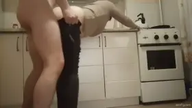 Hard Fucking from behind in the Kitchen