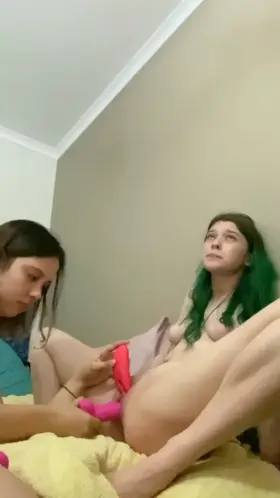 Friend helping her out