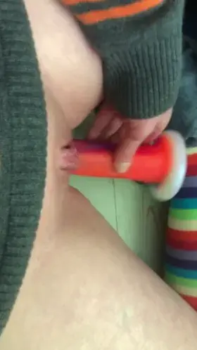 I got very hard, very wet, and groaned lots playing with my dildo yesterday.