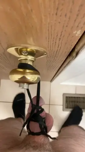 [oc] My dick tied up and i will stay here until u tell me i can do otherwise