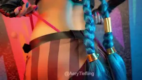 Jinx from Arcane/LOL by Aery Tiefling [OC]