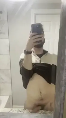 left my dad sweater on after brunch. who wants to be my toy? ;)