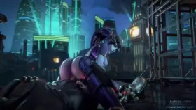 Widowmaker reverse riding Reaper (Ellowas) [Overwatch]