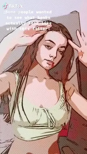 Ever wondered what our boobs end up looking like with this filter trend?! 😜