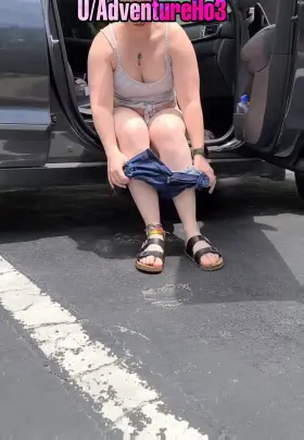 Huge parking lot piss! [OC] [F] [0:44]