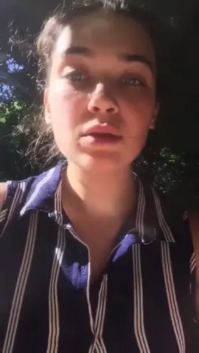 Kinky girl worries about getting caught [GIF]