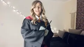 Impaled her with his wand