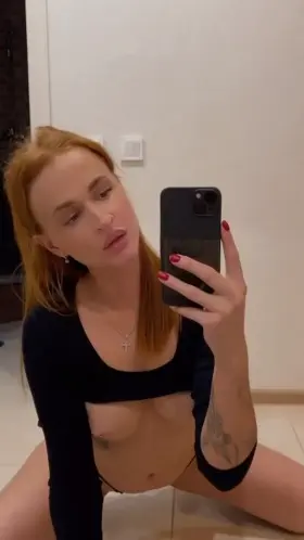 Redhead and naughty, trying to lift your mood!