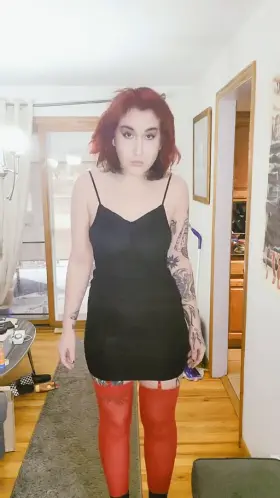 I'm hiding a lot under this tiny dress....