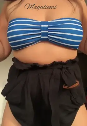 My way of taking off my bikini top