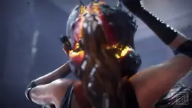 Claire caught and infested in the jaws of the Demogorgon (Shirami)