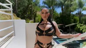 Angela looking amazing in that slutty outfit. What a beautiful whore she is.... 🔥