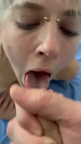 Have you ever seen a tongue bowl full of cum?