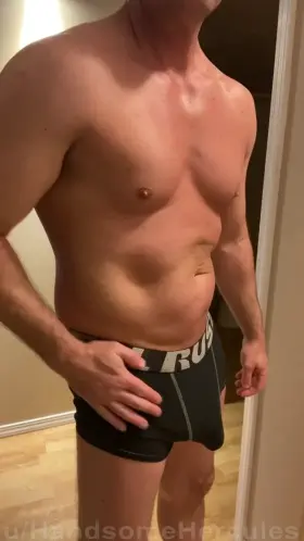 [42] Pulling down my briefs and strokin
