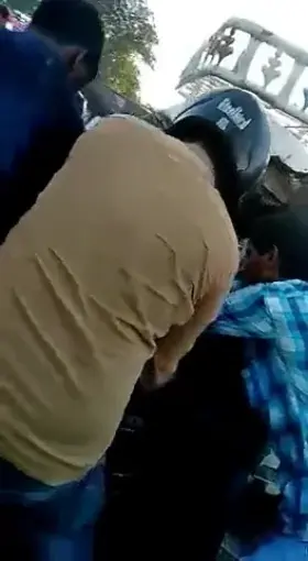 MMC after car crash opens my chest