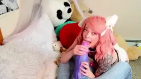 Neko Enjoys Monster Strapon