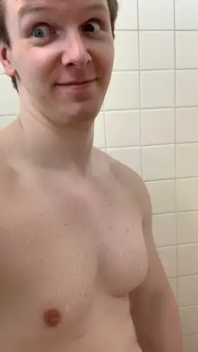 Gym shower while someone is in the one next to mine