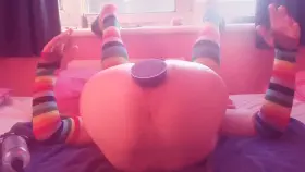 Werewolf knot has got me gaping while I'm spread out 🐺