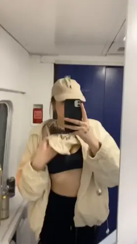 wait until the end, i flash my fellow passengers ;)