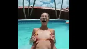 Petite Babe Is Fucked Hard In The Pool