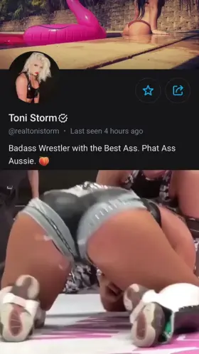 Toni Storm’s new bio: “Phat Ass Aussie”