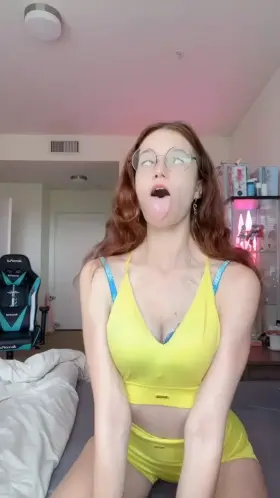 Do you still like my ahegao face even without make up on?