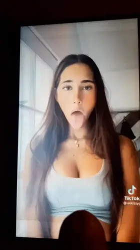 Izzy Green #2. She licks it up after 😋💦💦💦