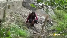 Outdoor pissing compilation with sexy girls