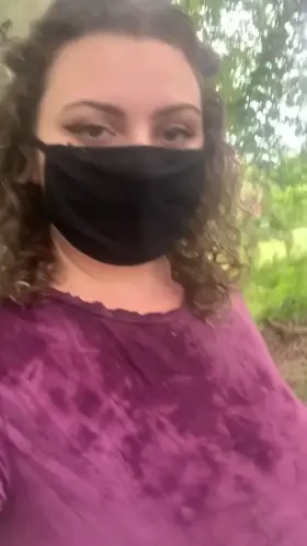 dropping my juicy titties for anyone passing by in the park to see